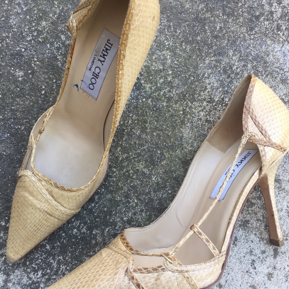 Jimmy Choo Jive snakeskin pumps, size 8